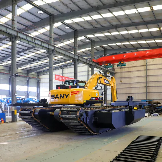 Amphibious Model/MID-Size Excavator Features The Hi-Mate Remote Management System/Erosion Control and Prevention /Has Ultra-Lowground Pressure