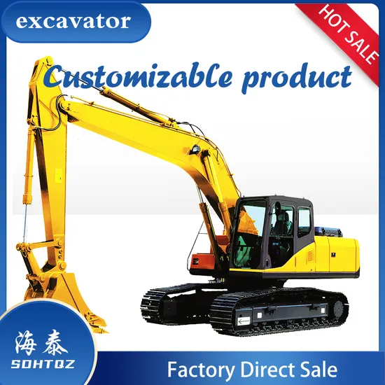 Haitai-7254 China Hydraulic Boom Crawler Excavator Mini Digger for Sale