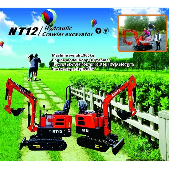 Made in China Good Price Family Bulldozer 0.96 Ton Small Excavator