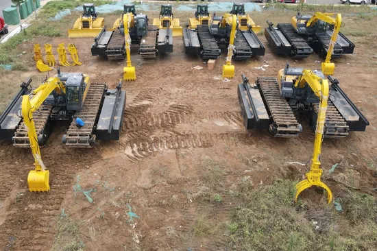 China Amphibious Buggy Amphiblious Dredging Excavator Amphibious Excavator Pontoon