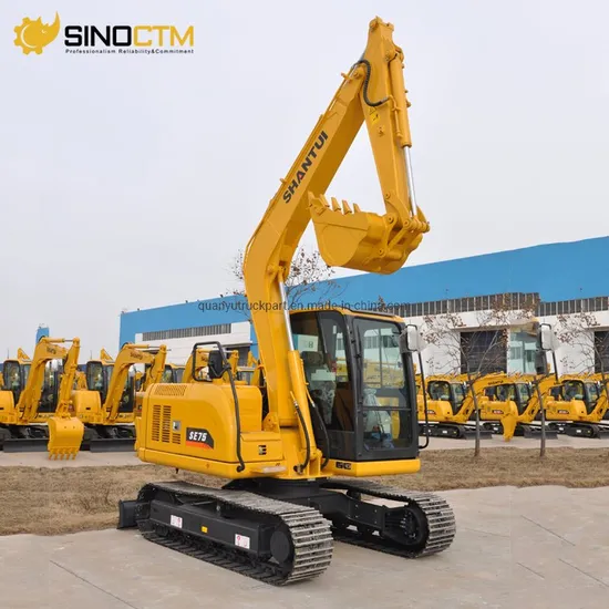 China Brand Se75 Shantui 7.5 Ton Mini Crawler Excavator in Stock Ready for Ship