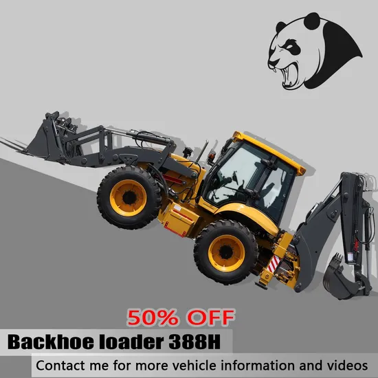 Factory Direct! ! Diesel Excavator New Chinese 388h Mini Small Excavator Tractor Wheel Best Backhoe Loader with Towable for Low Price
