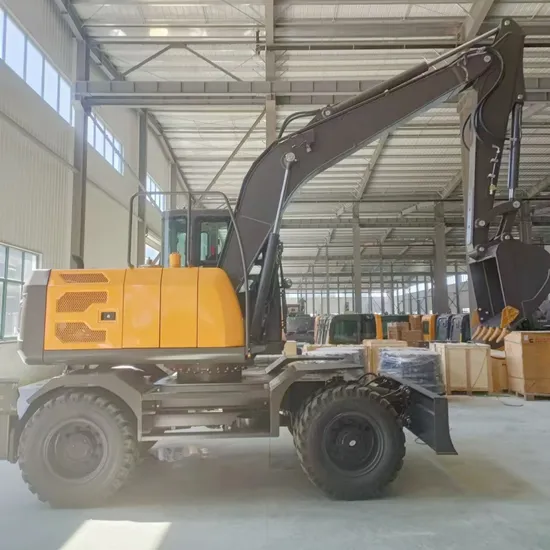 Small Bagger Digger Mini Wheel Excavator with Other Equippments