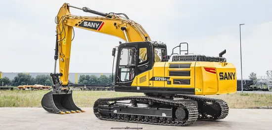 Used High-Performance Secondhand Hydraulic Crawler Digger Construction Machine Long Boom Length Sanyy Sy215-Lr Long Reach Excavator for Sale