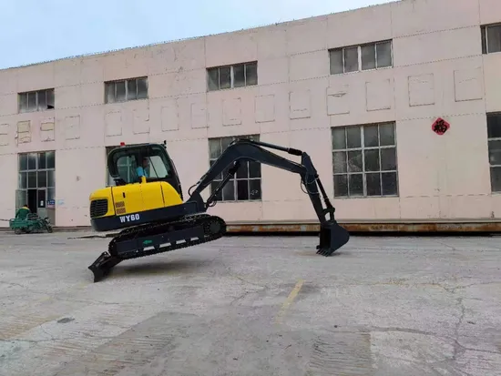 Wy60 CE EPA Approved Construction Machine Mini 5.5ton Crawler Excavator with Trenching Bucket Optional Attachments
