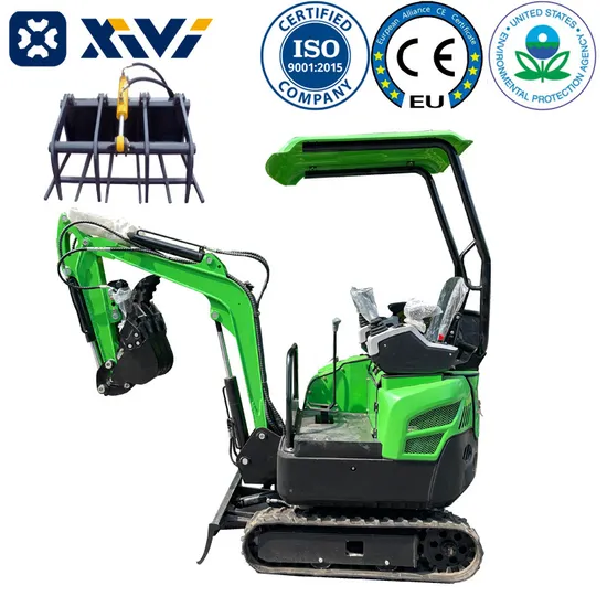 Xivi Xv15 Plus CE/EPA Approved 1.2t 1.5t 2.0t Euro 5 Engine Small Garden/Household/Orchard Excavators Mini Excavator