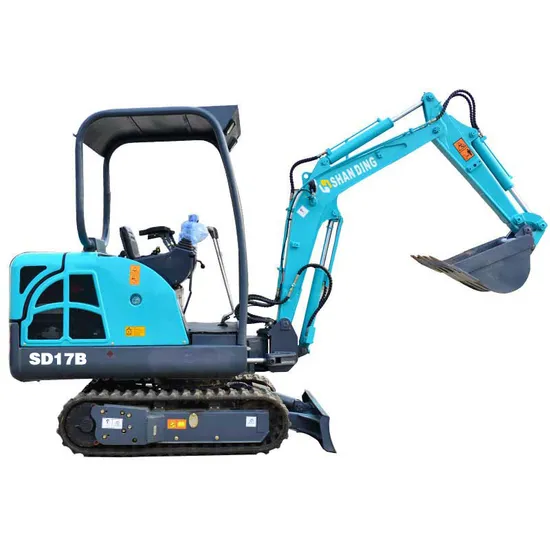 Shanding Factory 1.6ton Swing Arm Boom Enclosed Cab Can Be Added Mini Digger Excavator Crawler Model SD17b