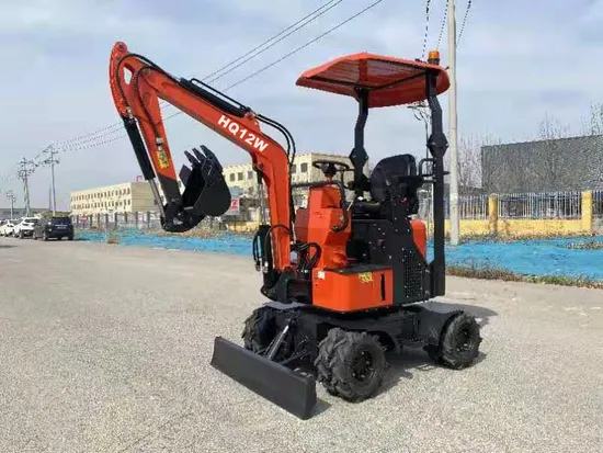 1.2ton Mini Wheel Excavator (HQ12W) with CE Jg08s Mini Wheel Excavator