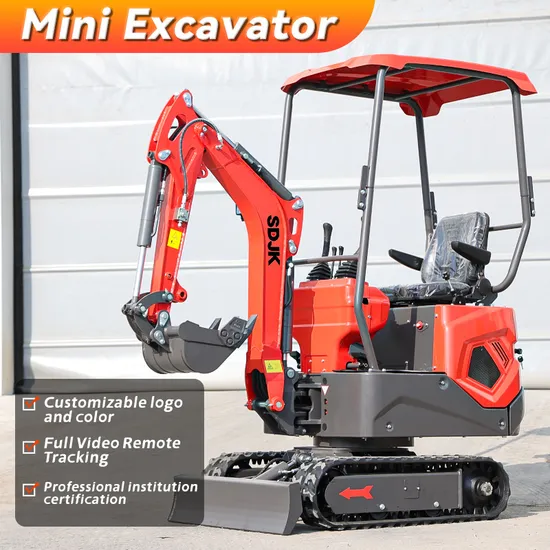 Free Shipping Cheap Customized Mini Excavator 1.2 Ton Small Digger Machine
