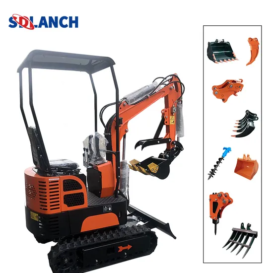 Sdlanch New Design CE EPA 1ton Farm Household Construction Small Crawler Excavator Mini Digger for Sale