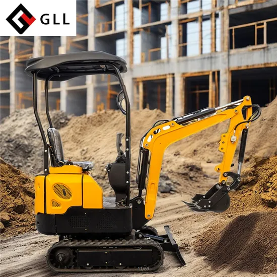 Gll Excavators Micro Digger 0.8 Ton Excavatore Small Excavator Mini 1 Ton
