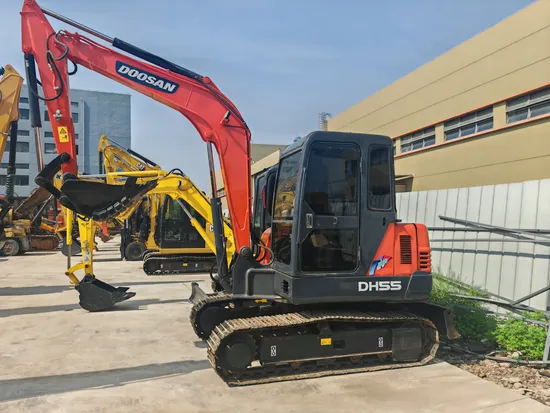 Doosan Dh55 Mini Excavator Used 5 Ton 6 Ton Crawler Excavator Korean Original Machine in Good Condition
