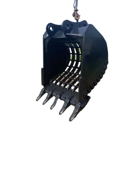 Grid Bucket 12t 20t 30t Excavator Grid Frame Bucket Grid Size Adjustable