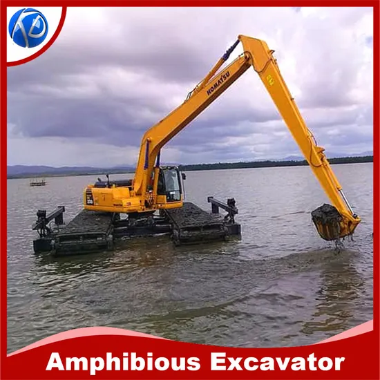 Keda Amphibious Digger Swamp Excavator with Floating Pontoon