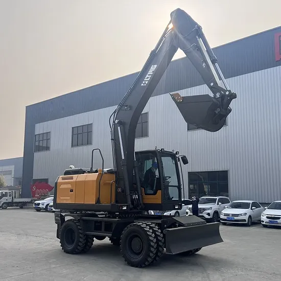 Heavy Duty Excavator Wheel 7 Ton 15 Ton 18 Ton 21 Ton 0.8m3 Bucket Hydraulic Excavator Wheel Excavator for Sale