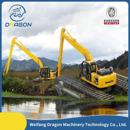 Self Propelled Amphibious Cutter Suction Dredger for Sand Mining and Mud Cleaning Long Boom Dredging Excavator