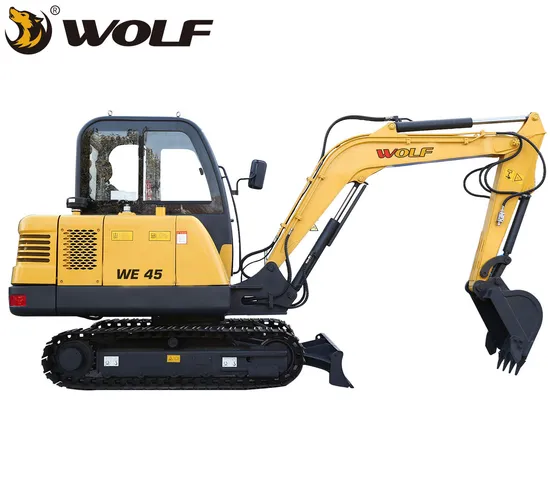 Wolf 4 Ton Construction Hydraulic Digger We45 Crawler Excavator Made in China