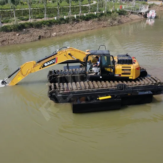 Relong Best Price Amphibious Swamp Buggy Excavator with Dredging Pump for Marine Construction
