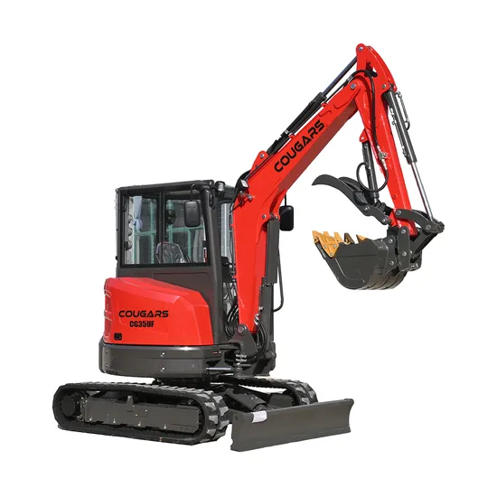 Mini Digger with Snow Removal Blade
