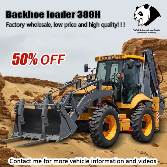 Factory Price! ! ! Diesel Excavator New Chinese 388h Mini Small Excavator Tractor Wheel Best Backhoe Loader with Towable for Low Price