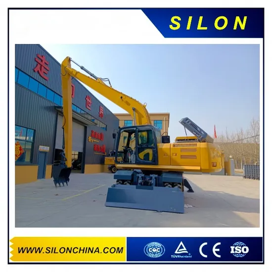 Factory Supply Directly 24ton Wheel Excavator with Front Dozer Blade and Rear Outrigge