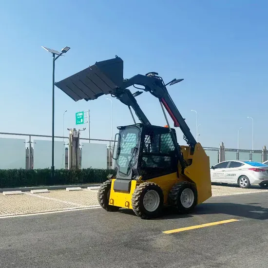 Small Skid Steer Loader Agriculture Garden Mini Crawler Excavator