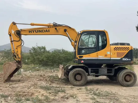 Good Quality Used 15 Tons Wheel Excavator Hyundai 150W-9 Second-Hand Machine with Cheap Price