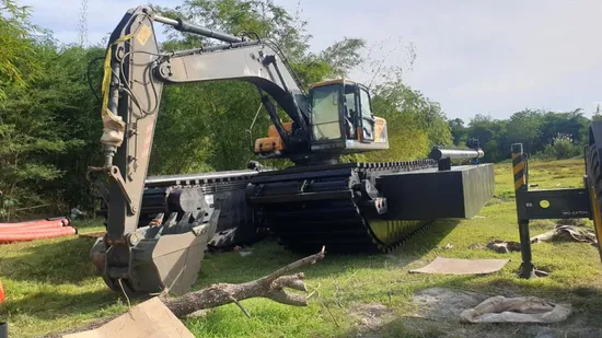 Hot Sale Amphibious Excavator Amphibious Excavator Amphibious Pontoons Long Arm Amphibious Pontoon