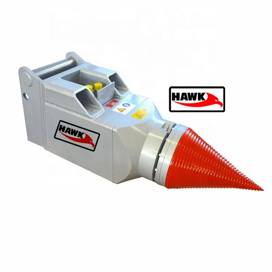 Excavator Log Splitter Attachment Wood Splitter Screw Cone Log Splitter for Sale
