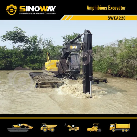Hot Sale 30 Ton Amphibious Excavator for River Dredging and Swamp Construction