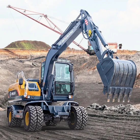 Hot Sell 8 Tons Good Price Construction Equipment Wheel Excavator