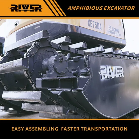 River-75 Hot Sale Amphibious Pontoon Excavator