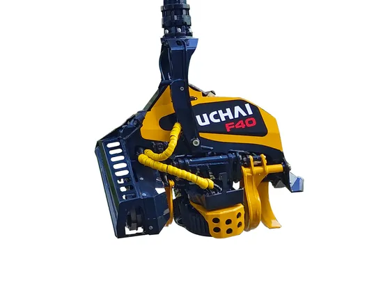 Ycf135FM Yuchai Tree Cutting Machine Logging Equipment for 8-13 Ton Excavator Log Trailer Forestry Machinery Tree Harvester China Famous Brand