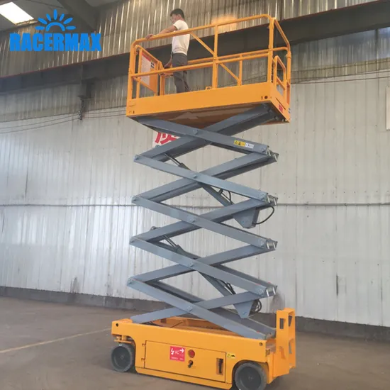 4m 6m 8m 10m 12m 14m Aerial Work Platform Hydraulic Small Mini Scissor Man Lift Mobile Battery Powered Electric Self Propelled Scissor Lift Price for Sale