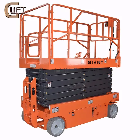 China Lifting Equipment Fully Electric Self Propelled Hydraulic Aerial Work Platform Scissor Lift Table Platform
