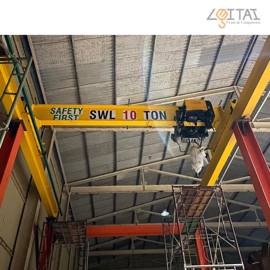 5t 10m Single Girder Electric Low Headroom Wire Rope Hoist with European Brand Motor