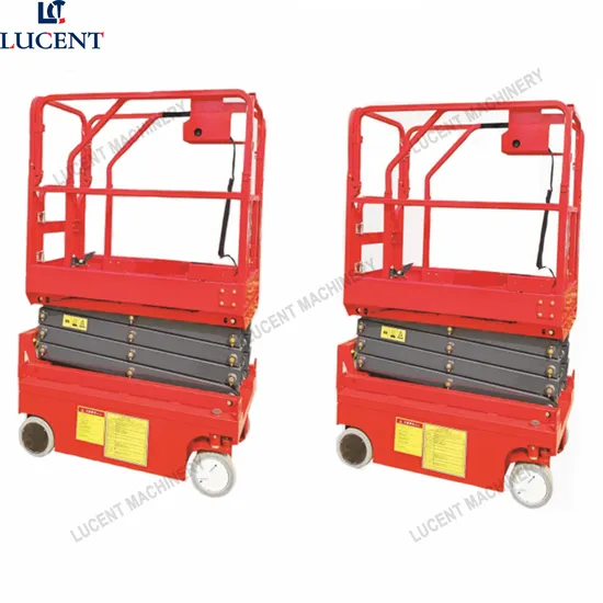 14m 16m Table Platform Self Propelled Mobile Scissor Lift for Aerial Work