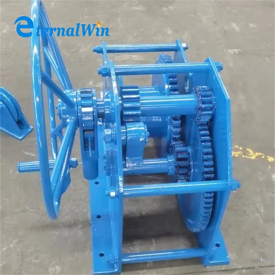20kN/40kN 4t 5ton Marine Manual Hand Winch Electric Hydraulic Marine Windlass Mooring Winch for Ship Hose Reel Winch for Oil Exploration Platform Towing Hook