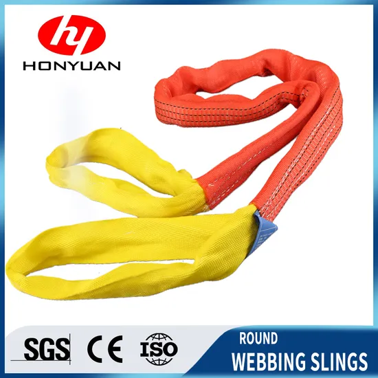 10tons Webbing Round Sling Safety Belt Webbing Sling with Lifting Eyes