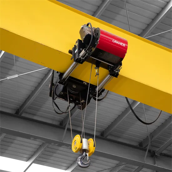 20t European Sytle Electric Wire Rope Hoist Low Headroom for Bridge Crane