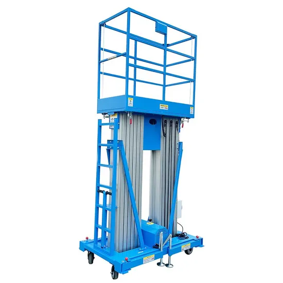 6-12m Double Masts Aluminum Alloy Aerial Lifting Platform Vertical Platform Lift