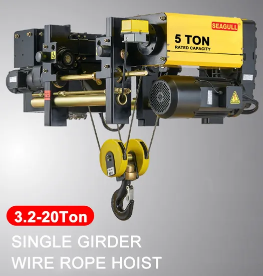 Single Girder/Double Girders European Stype Electric Wire Rope Hoist