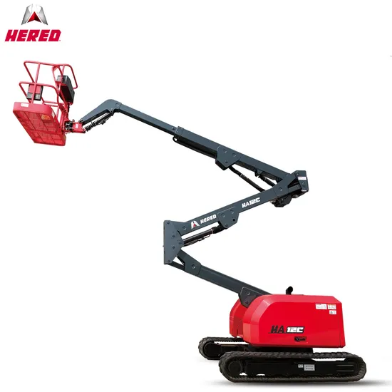 Hered Diesel Drive Man Lift Crawler Tracked Spider Cherry Picker Boom Lift