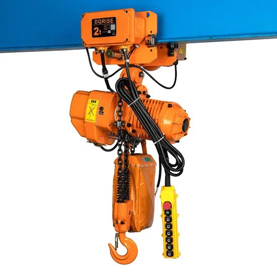 2 Ton Capacity Light Crane Systems Electric Trolley Type Chain Hoist