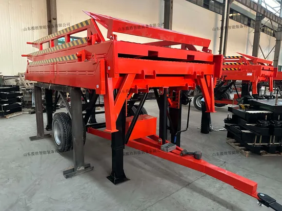 Lanshenghot-Sale 8ton-20ton Hydraulic Mobile Loading Ramp/Forklift Ramp/Dock Leveler/Container Loading Ramp Loading Dock Forklift Ramp