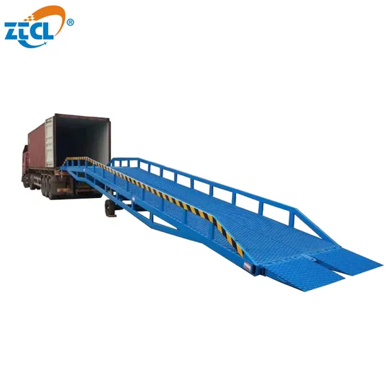 Ztcl 10000kg Mobile Forklift Container Truck Loading Unloading Platform Dock Yard Ramp with 2 Wheels