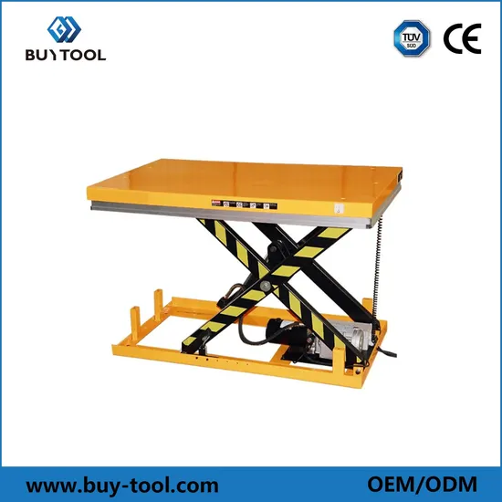 Heavy Duty Hydraulic Scissor Lift Table 1 Ton 2 Ton Hydraulic Lift