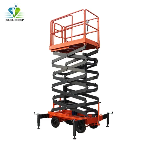 Best Quality Scissor Aerial Work Platform One Man Lift Elevator Manual Mobile Scissor Lift