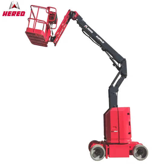 9 Meters Small Man Lift Electric Battery Drive Articulating Boom Lift