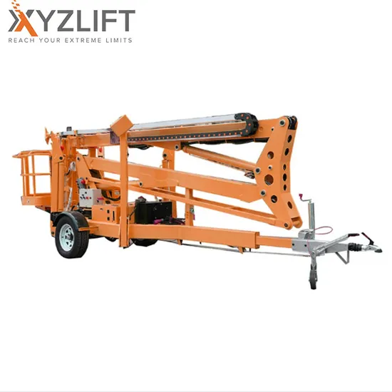 10-20m Articulated Cherry Picker Spider Lift Hydraulic Towable Boom Lift